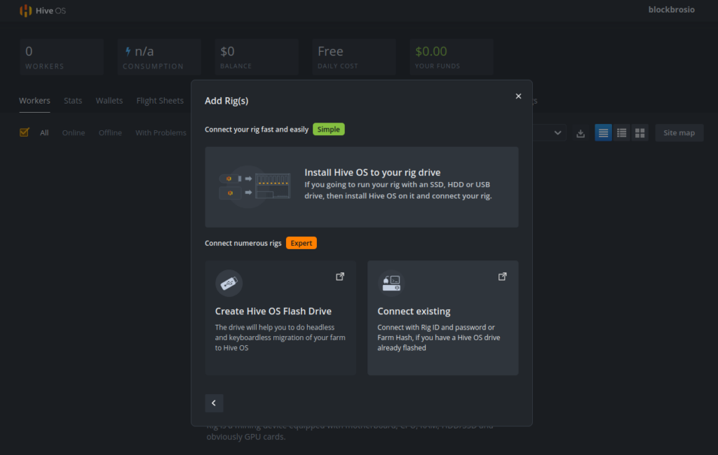 hive-os-add-rig-connect-existing